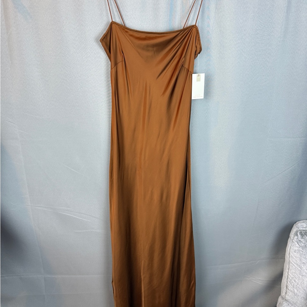 Good American Satin Slip Maxi Dress- Size Small - Picture 4 of 10